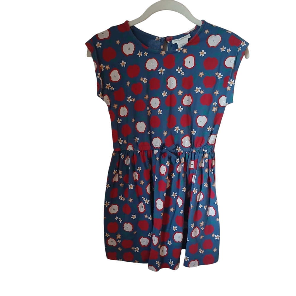 Playful Apple Print Dress
